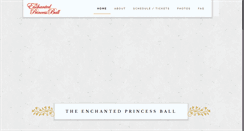 Desktop Screenshot of enchantedprincessball.com