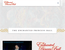 Tablet Screenshot of enchantedprincessball.com